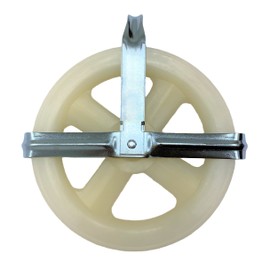Lifstar 5" Clothesline Pulley, Nylon Rope Pulley for Outdoor Clotheslines - Fits Rope Up to 3/8-in