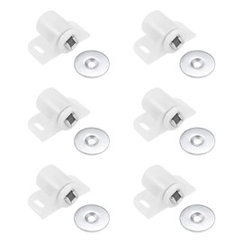 sourcing map Magnetic Latches Catch, Cabinet Door Magnet Latch for Cupboard Closet White 6pcs