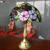 FUMAT Bedside Table Lamp LED E26 Bulb Tiffany Stained Glass