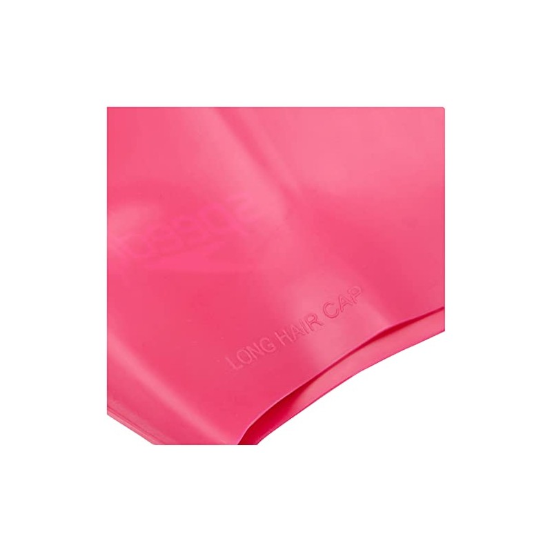Speedo Unisex Adult Long Hair Swimming Cap Pink One Size