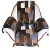 Alpenwolle Armchair and Armrest Protector Patchwork 3 Pieces