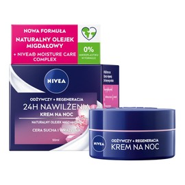 Crema nocturna regeneradora facial Nivea Rich para piel seca a sensible, 50 ml