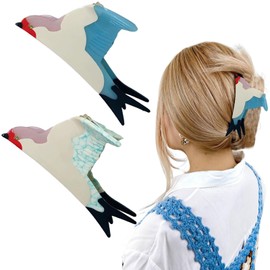 Swallow Acetate Claw Clips Unique Animal Style Hair Clip Non-slip Clawclips Fashion Barrette for Daily Wear