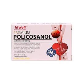 [Hiwell] Premium Policosanol 33.4mg 60 tablets / [하이웰] 프리미엄 폴리코사놀 33.4mg 60정