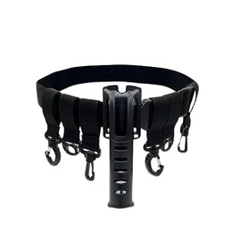 Stedan Fishing Rod Holder Waist Belt Set, Adjustable Wading Belt Gear Kit for Fishing Pole Portable Fishing Gear Accessories for Men Waist Bag, Surf Casting Kayak Fly Fishing Black