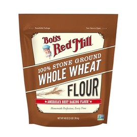 Bob's Red Mill Whole Wheat Flour, 3 Pound (Pack of 4) - Whole Grain, Non-GMO, Vegan