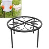 Chicken Feeder Metal Stand Indoor Outdoor Iron Flower Pot Holder