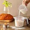 2PCS Measuring Cups, MONGSEW Plastic Liquid Measuring Cup for Liquids,