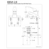 Kingston Brass KB542 Chatham Center Set Bathroom Faucet with Pop-Up,
