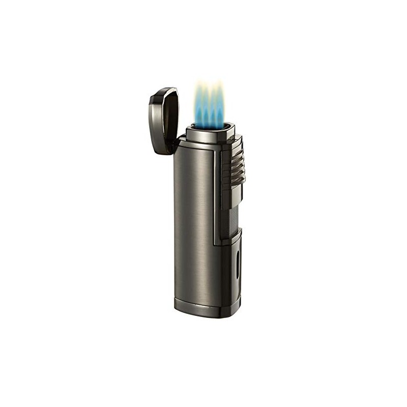 Visol Pyrgos Quad Torch Flame Cigar Lighter with Built-in Punch