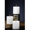 Richland Set of 3 White Pillar Candles 3" x 3"