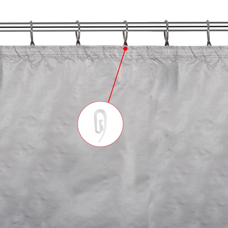 Magnesis White Plastic Curtain Hooks for Door Curtain,Window Curtain,Curtain Header