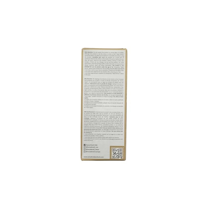 Henna Light Brown Cream Surya Nature, Inc 2.31 oz Cream