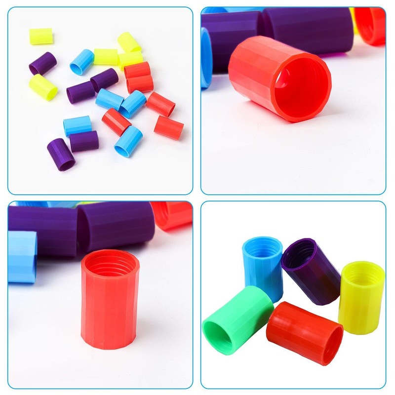 QIHUAN 15-Piece Water Bottle Vortex Connection Tube, Experimental Demonstration Supplies,