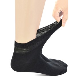 Yomandamor Men's Socks, Ankle Socks, No Pinching, Thin, Sweat Absorbent, Quick Drying, Summer, Set of 5 Pairs