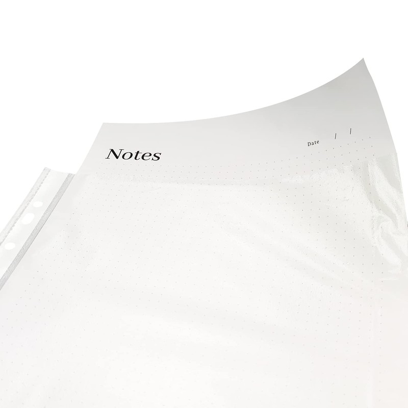 100 x Document Wallets DIN A4 Plastic Cover Transparent Polypropylene