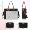 Keyli Laptop Tote Bag Canvas Laptop Bag for Women 15.6