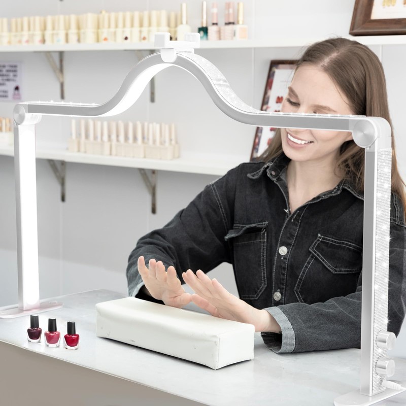 KEDAO Nail Light for Desk Half Moon Light for Nail