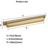 khtumeware 10 Pack 7"(178mm) Champagne Bronze Drawer Pulls Cabinet Bin