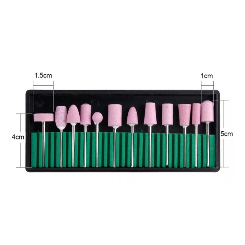 Nail Drill Pulidor Profesional Negro 35,000 Rpm + Kit De