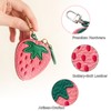 Tusztus Strawberry Fruit Bag Charm Cute Mini Coin Purse Keychain,Small