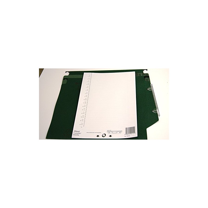 Rexel Printable Inserts for 330 Lateral Suspension File Tabs, White,