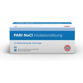 PARI NaCl Inhalation Solution – Sterile, Preservative-Free Saline Solution for Inhalation Therapy – Suitable for Children & Adults