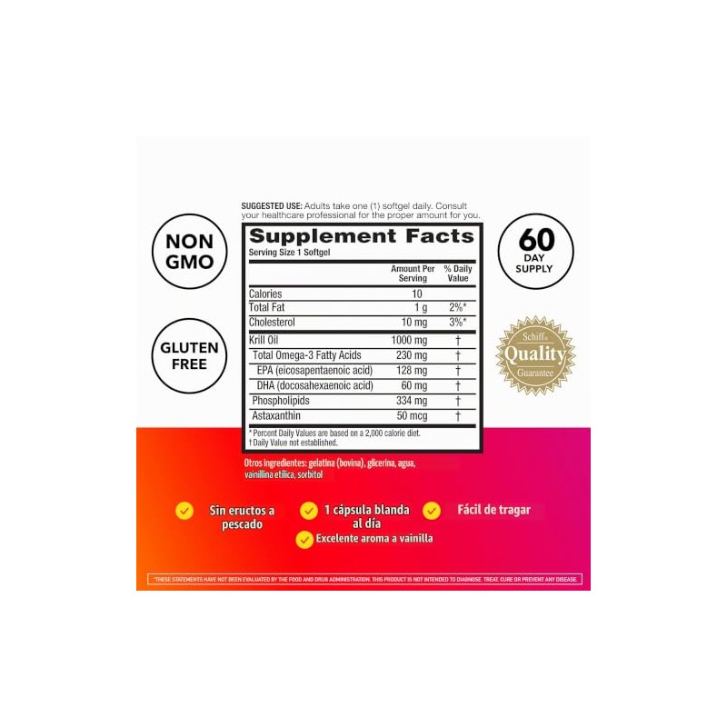 Megared Ultra Strength Omega-3 Krill Oil, 1000 mg, 60 Count