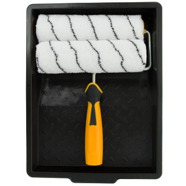 Coral 43431 Easy Coater Paint Roller Kit with Professional 1.75" Diameter Cage Frame 4 Piece Pack Set