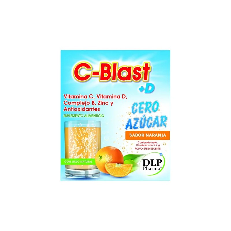 Blast Suplemento Multivitamínico Cero Azúcar Naranja Vitamina Zinc