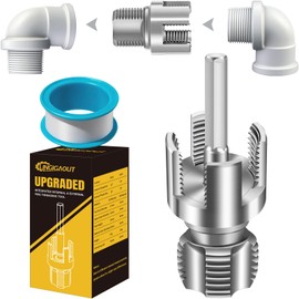 LINGIGAOUT Internal & External Pipe Threading Tool, PVC Pipe Threader, Pipe Threading Tool, 1/2'' 3/4'' Dies Electric Drill Compatible for Home Repair (2PCS) (1/2（DN15))