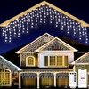 SOSHOT Christmas String Lights Outdoor - 49Ft/15M 640 LED 8