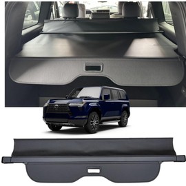Retractable Cargo Cover Compatible with Lexus GX550 2024-2026 Toyota Land Cruiser Lc250 Prado J250, Rear Privacy Screen Trunk Luggage Security Shade Anti Theft Shield Trunk Cover Accessories