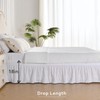 MIYE Wavy Tufted Bed Skirt - Wrap Around Dust Ruffle
