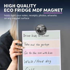 1 x Round MDF Magnet - Adorable Hedgehog Garden Wildlife 41529