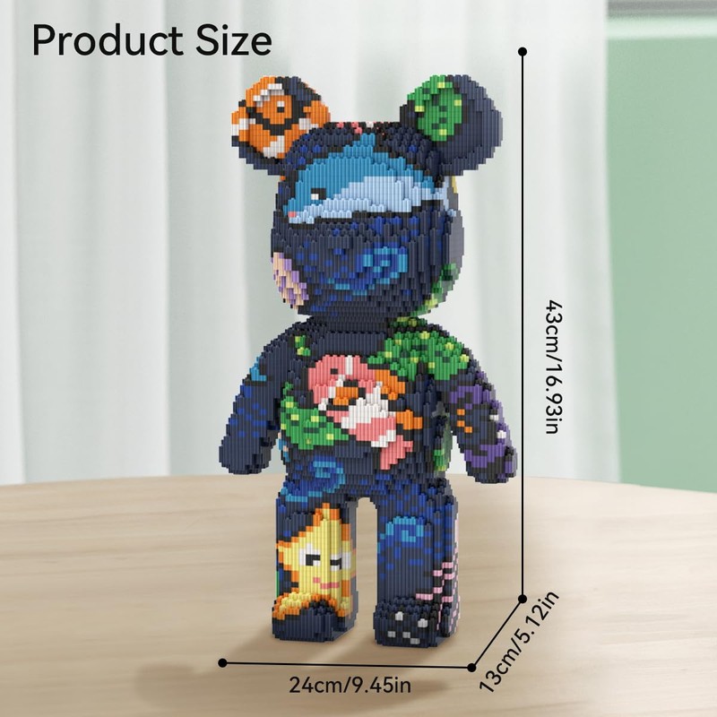 DAHONPA Animal Sea Bear Micro Building Blocks Set (7220 Pieces)