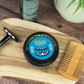 SIDO BARBER Shop Men's Hair Wax with Colour - Hairdresser Hair Wax for Strong Hold - Hair Wax for Men without Smudging, Gluing & Residue