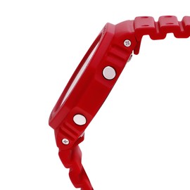 CASIO Men's G-Shock Duo Slim Analog-Digital Watch, Red Face, Red Band