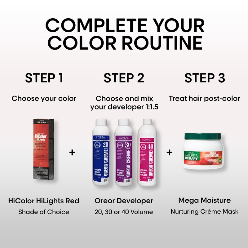 L'OREAL TECHNIQUE HiColor Blonde HiLights Permanent Hair Color For Dark