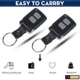 2 Pack 890MAX Garage Door Remote Control Compatible with LiftMaster Sears Craftsman Chamberlain 371LM 373LM 891lm 893lm 971LM 973LM 81LM, Purple Yellow Orange Red Green Learn Button Opener Motor