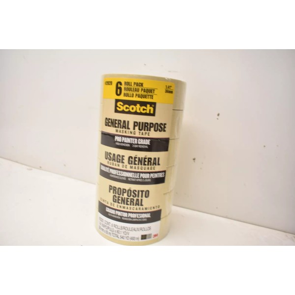 Scotch 2020 General Purpose Masking Tape 1.41" (6 PACK)