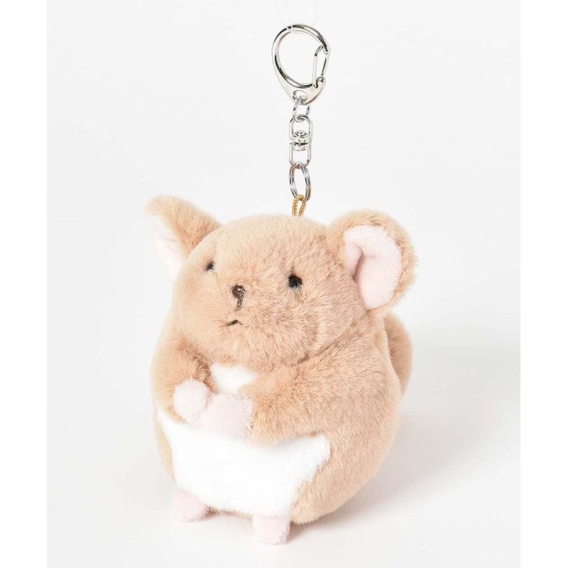 Bleu Bleuet Chinchilla Chinchilla Keychain, brown (light brown), S