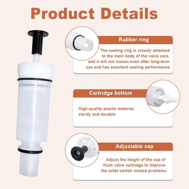 C-100500-K C-100500-KIT Flush Valve Cartridge For Sloan Flushmate Toilet