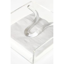 SERVILLETERO DE ACRILICO (TRANSPARENTE), SERVILLETAS, 15CM X 15CM X 5CM, DECORACION DEL HOGAR, RESTAURANTES, BARES