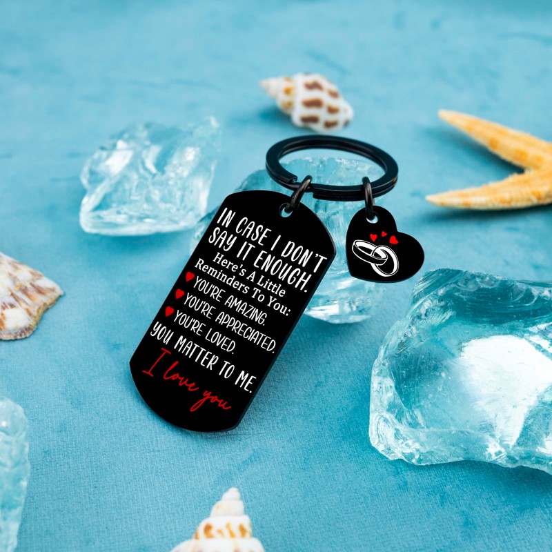 Keychain for Boyfriend Romantic Couple Keychain Anniversary Wife Gifts for