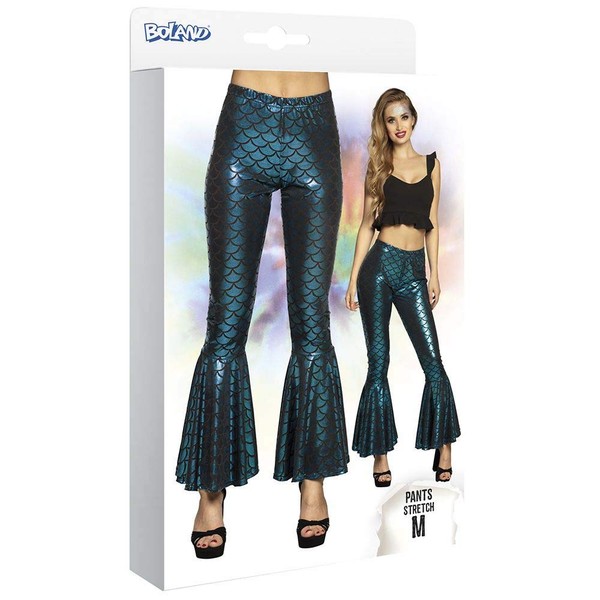 Boland 01540 Mermaid Flared Trousers, Blue, M