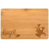 Samunshi® Wooden Board with Engraving Rügen Bamboo Chopping Board Small
