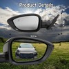 Left Driver Mirror Compatible With 2018-2022 Honda Accord LX, Sport,With