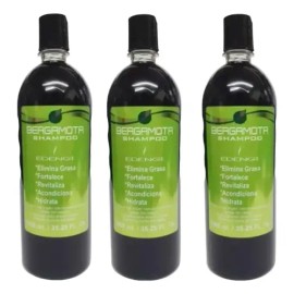 3 Pzas. De Shampoo De Bergamota Edengi                                                                                                                