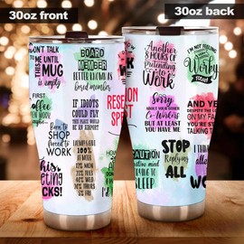 MEDROC Thank You Reservation Specialist Tumbler Stainless Steel 30oz, Coworkers Appreciation Gifts for Women Men, Funny Office Work Employees Staffs Driking Coffee Cup For Birthday Christmas